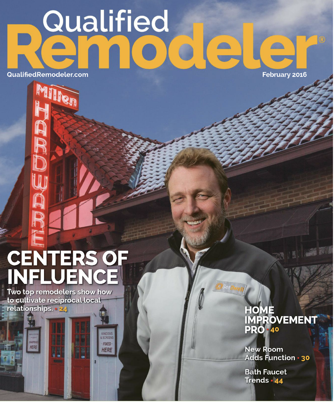 Qualified Remodeler magazine cover featuring Darryl Rose, founder of Get Dwell