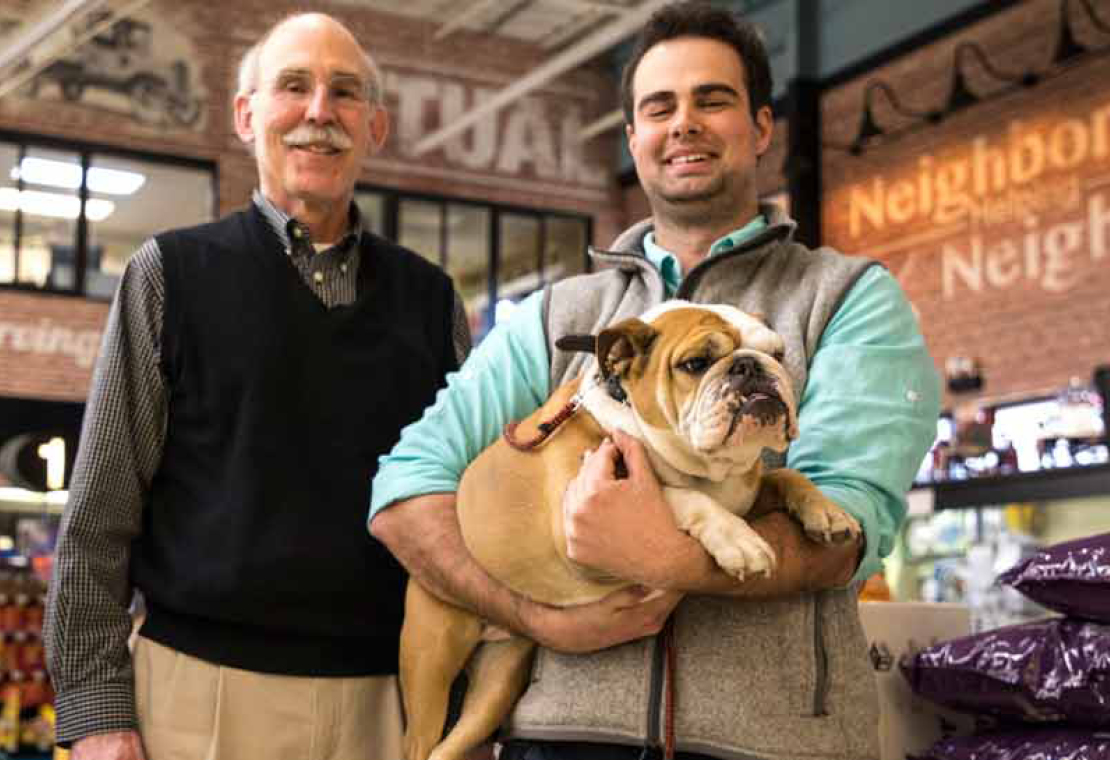 Couple in front of "True Value"