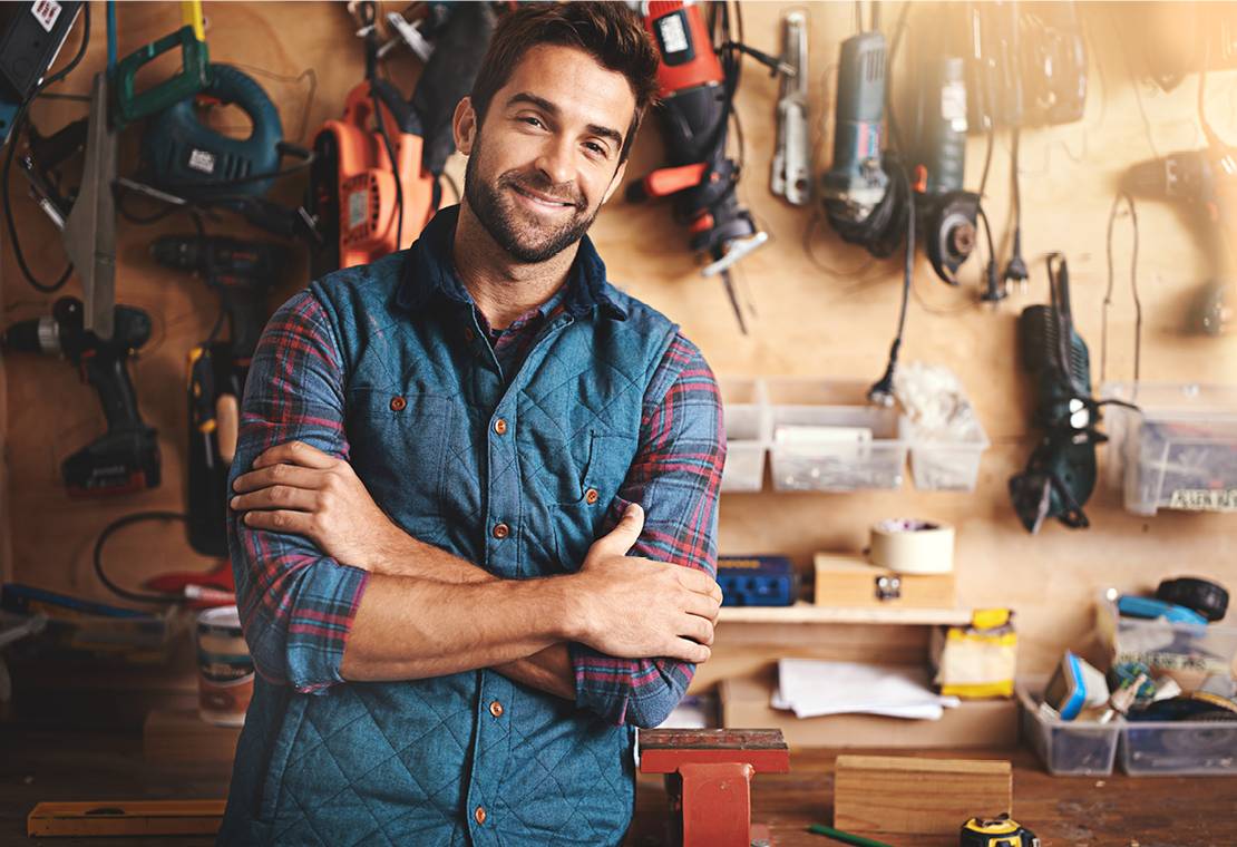 Man working on window